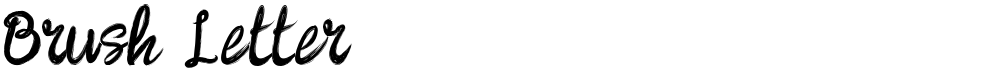 Brush Letter
