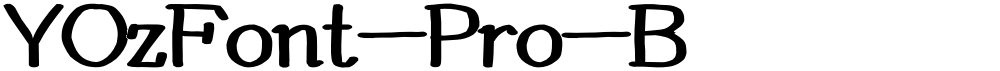 YOzFont-Pro-B