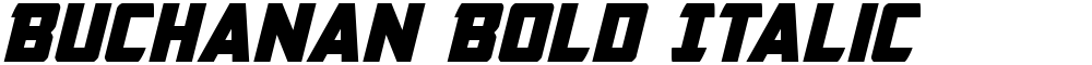 Buchanan Bold Italic