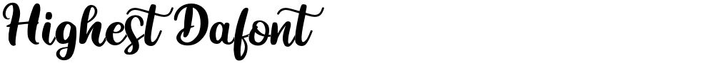 Highest Dafont