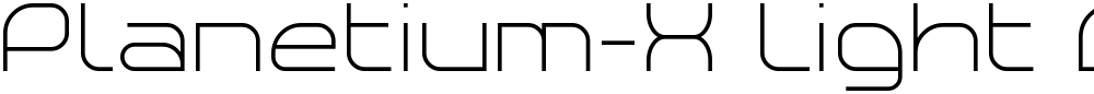Planetium-X Light Demo