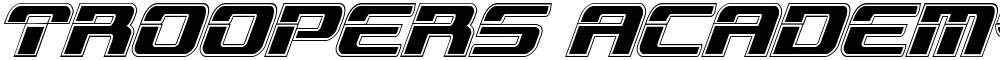 Troopers Academy Condensed Italic