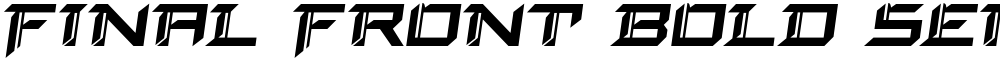 Final Front Bold Semi-Italic