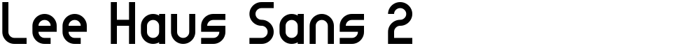Lee Haus Sans 2