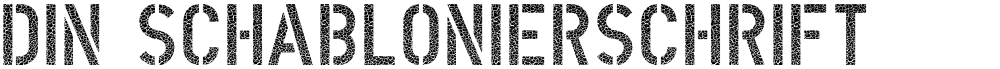 DIN Schablonierschrift