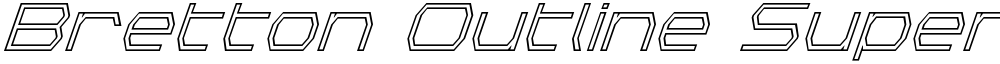 Bretton Outline Super-Italic