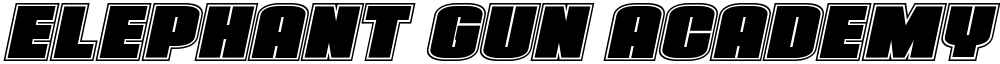 Elephant Gun Academy Italic