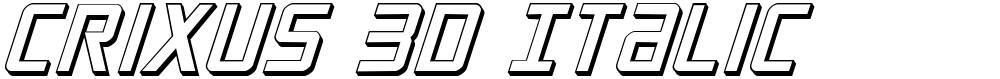 Crixus 3D Italic