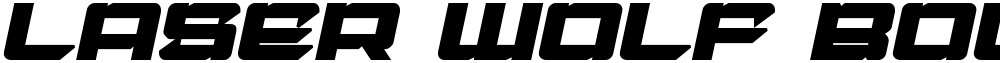 Laser Wolf Bold Italic