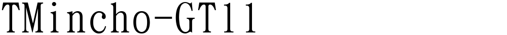 TMincho-GT11