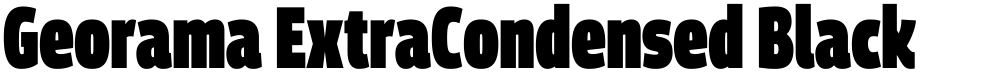 Georama ExtraCondensed Black