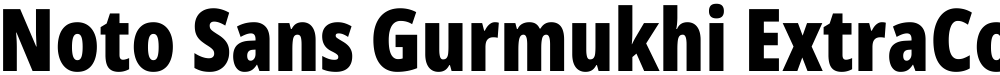 Noto Sans Gurmukhi ExtraCondensed Black
