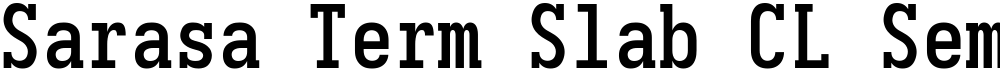 Sarasa Term Slab CL Semibold