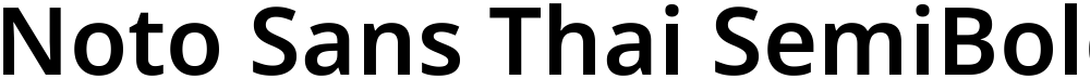 Noto Sans Thai SemiBold