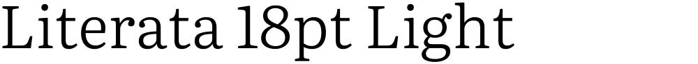 Literata 18pt Light