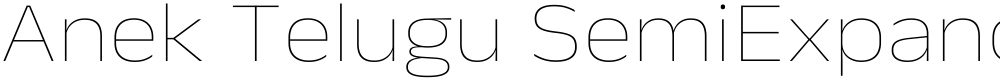 Anek Telugu SemiExpanded Thin