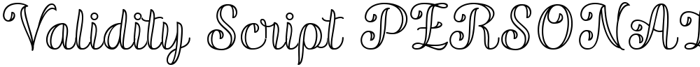 Validity Script PERSONAL USE