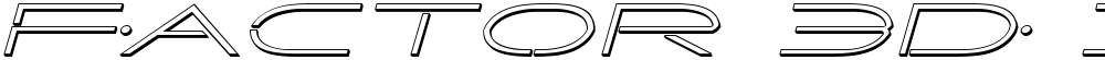 Factor 3D Italic
