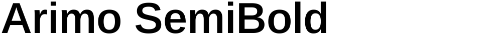 Arimo SemiBold