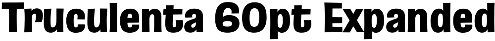 Truculenta 60pt Expanded Black