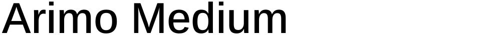 Arimo Medium