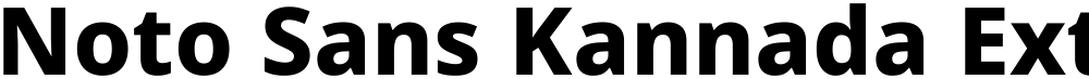 Noto Sans Kannada ExtraBold
