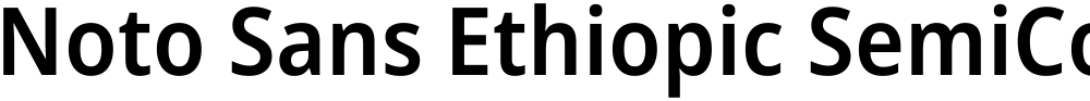 Noto Sans Ethiopic SemiCondensed SemiBold