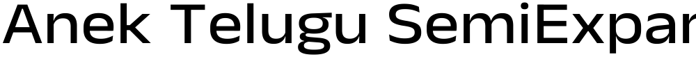 Anek Telugu SemiExpanded Medium