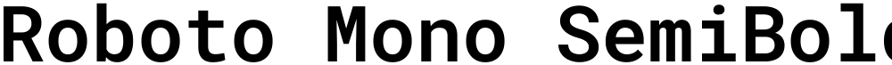 Roboto Mono SemiBold