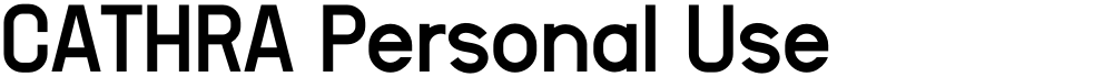 CATHRA Personal Use