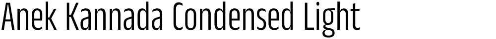 Anek Kannada Condensed Light