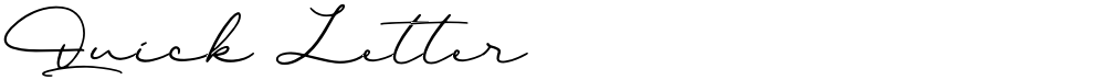 Quick Letter