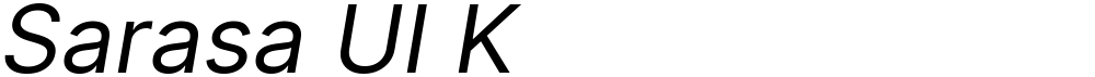 Sarasa UI K