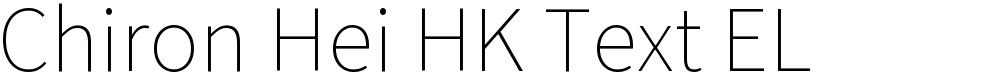 Chiron Hei HK Text EL