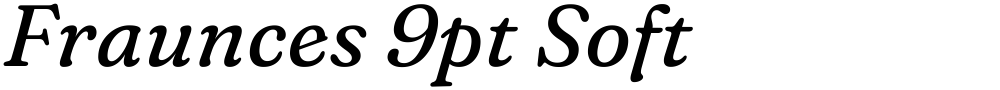 Fraunces 9pt Soft