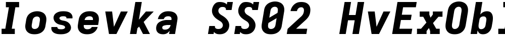 Iosevka SS02 HvExObl