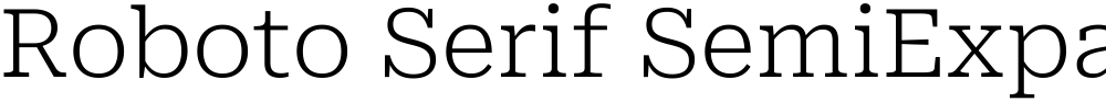 Roboto Serif SemiExpanded ExtraLight
