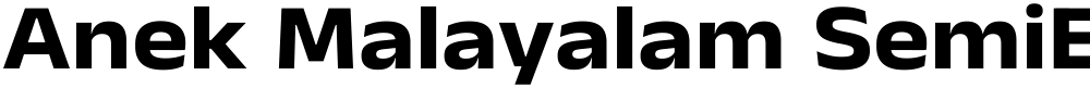Anek Malayalam SemiExpanded