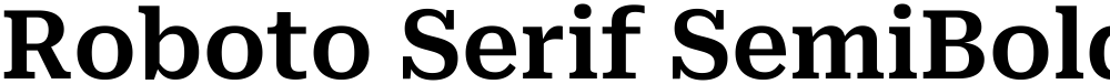 Roboto Serif SemiBold