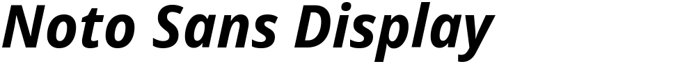 Noto Sans Display