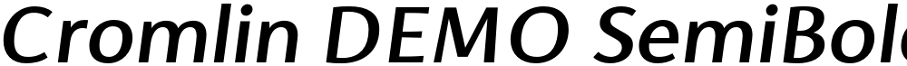 Cromlin DEMO SemiBold