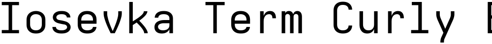 Iosevka Term Curly Extended