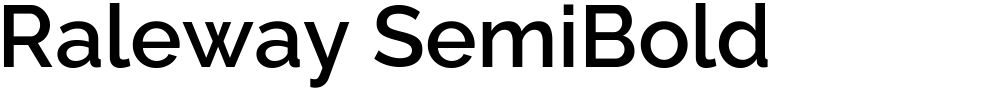 Raleway SemiBold