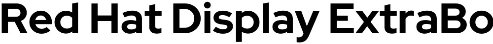 Red Hat Display ExtraBold