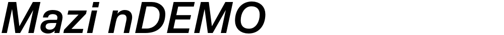 Mazi nDEMO