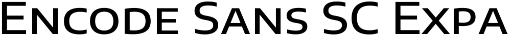 Encode Sans SC Expanded Medium