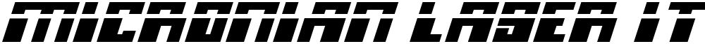 Micronian Laser Italic