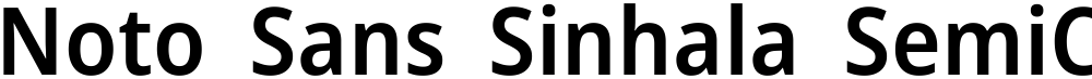 Noto Sans Sinhala SemiCondensed SemiBold