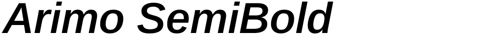 Arimo SemiBold