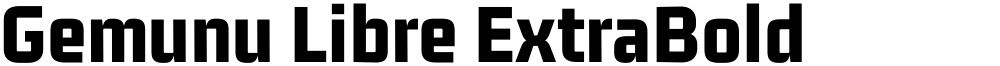 Gemunu Libre ExtraBold